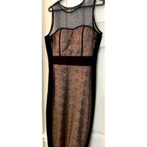 Gold/Black cocktail dress